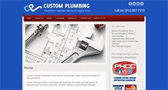 Desktop Screenshot of custom-plumbing.com